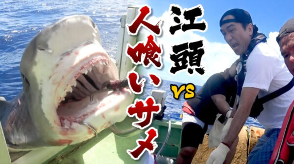 江頭2:50、200㎏超のBIGな人喰いサメを釣り上げ！超本格派の釣り動画公開に「エガちゃん神」の声も